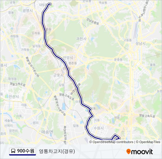 900수원 bus Line Map