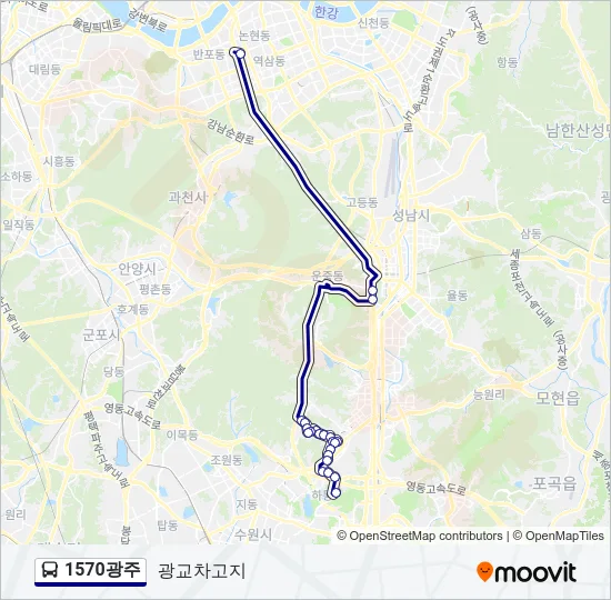 1570광주 Bus Line Map