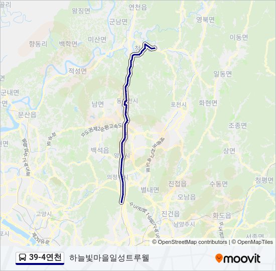 39-4연천 bus Line Map