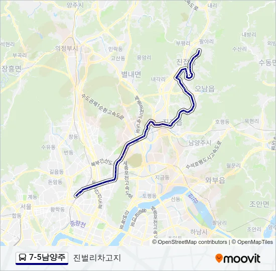 7-5남양주 Bus Line Map