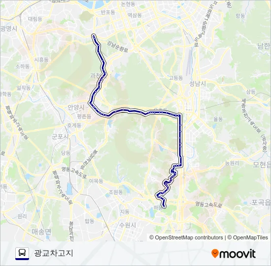 1550-3광주 Bus Line Map