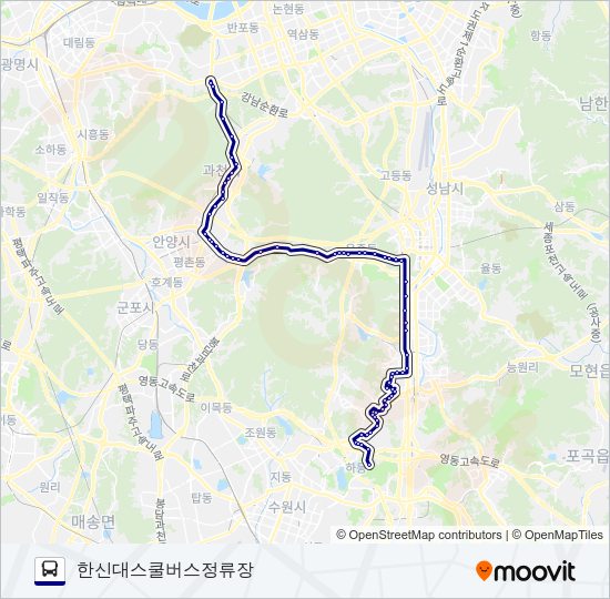 1550-3광주 버스 노선 지도
