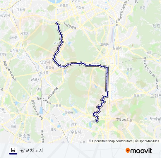1550-3광주 버스 노선 지도