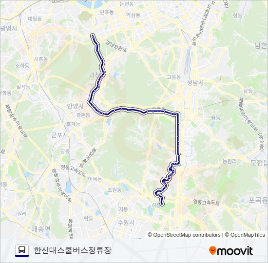 1550-3광주 bus Line Map