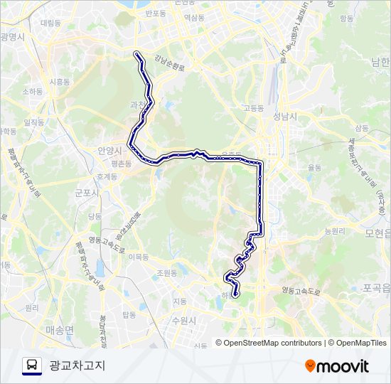1550-3광주 bus Line Map