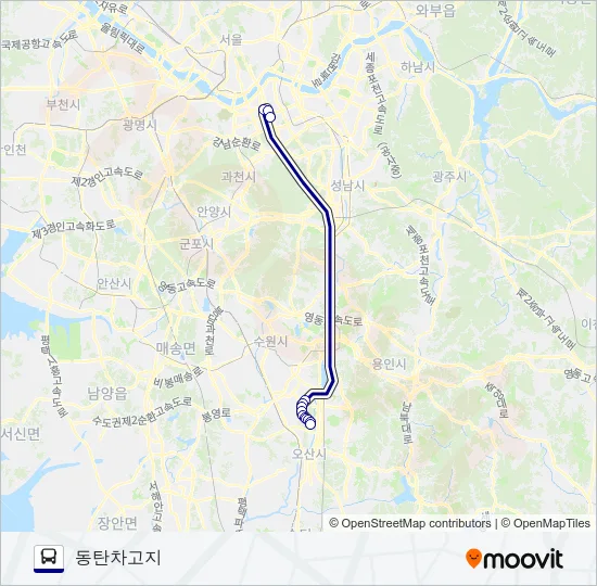 1550-3수원 버스 노선 지도