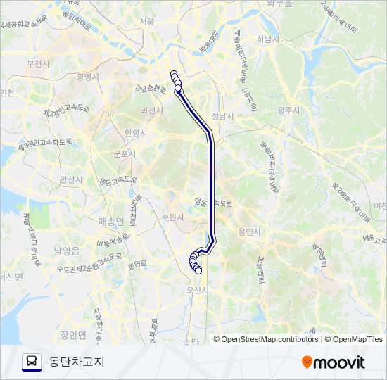 1550-3수원 Bus Line Map