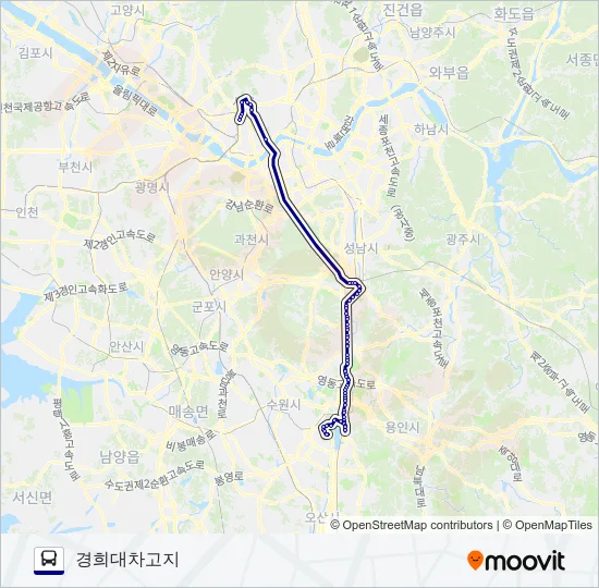 5500-1광주 Bus Line Map