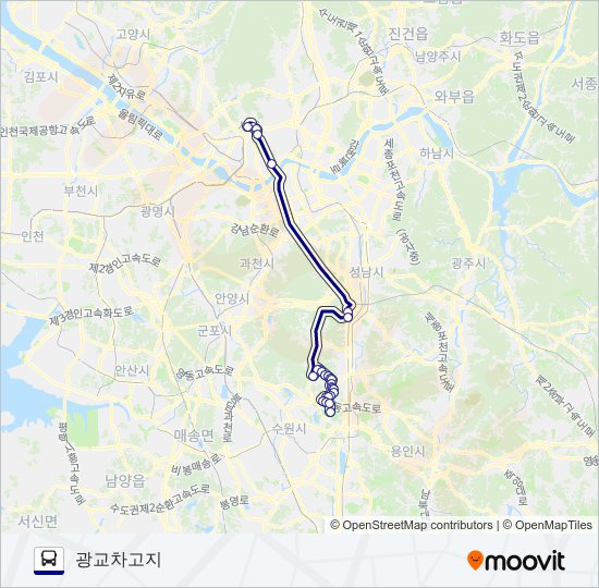 5500-2광주 bus Line Map
