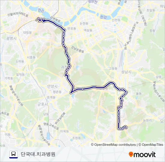 7007-1광주 Bus Line Map