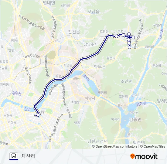 M2316남양주 Bus Line Map