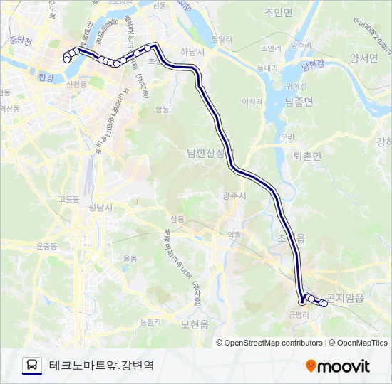 1113-10광주 Bus Line Map