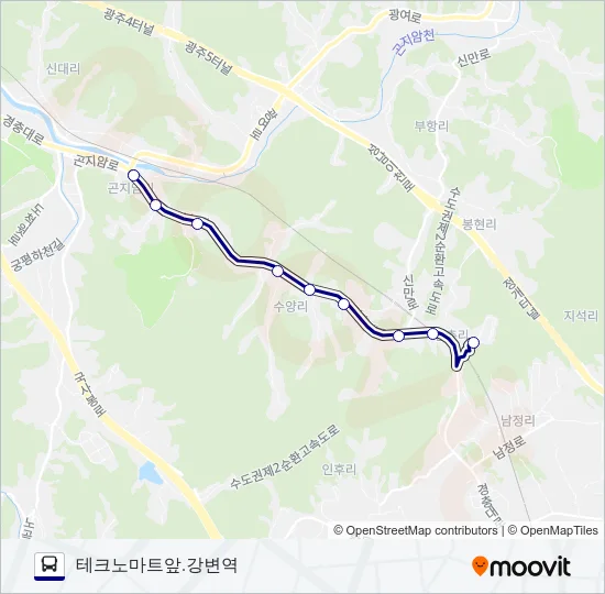 1113-10광주 Bus Line Map