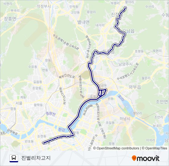 2000-1남양주 버스 노선 지도