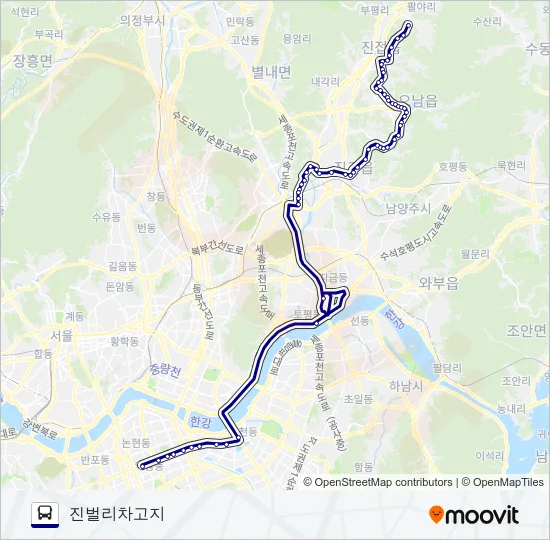 2000-1남양주 Bus Line Map