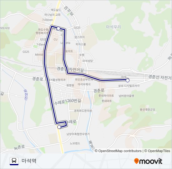 8002-2남양주 bus Line Map