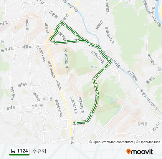 1124 Bus Line Map