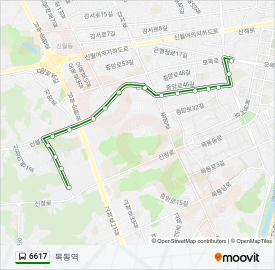 6617 Bus Line Map