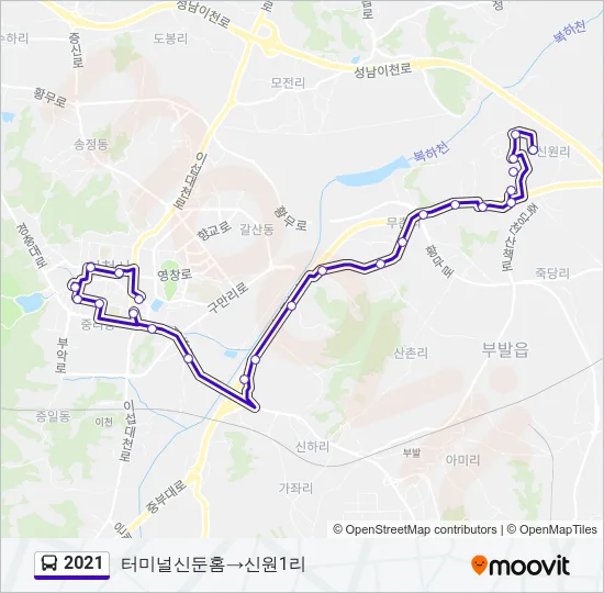2021 Bus Line Map