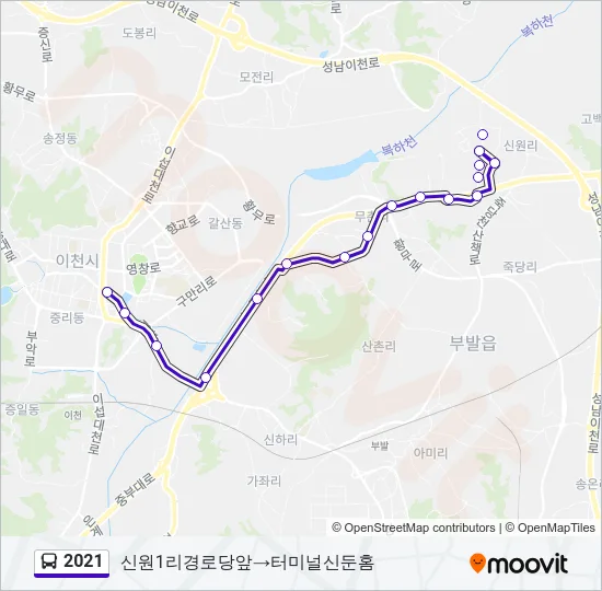 2021 Bus Line Map
