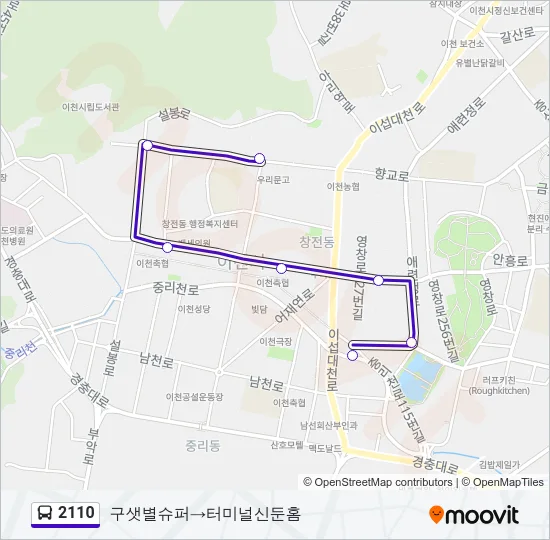 2110 Bus Line Map