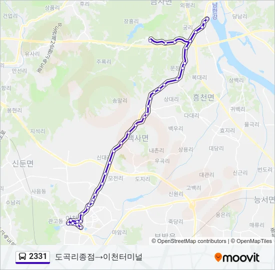2331 Bus Line Map