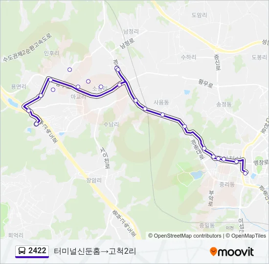 2422 Bus Line Map