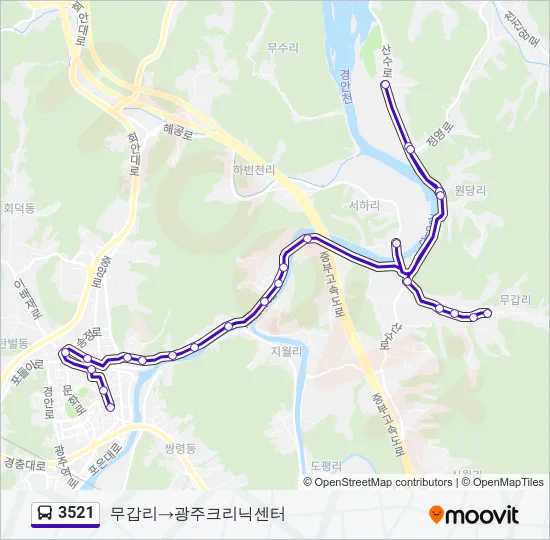 3521 Bus Line Map