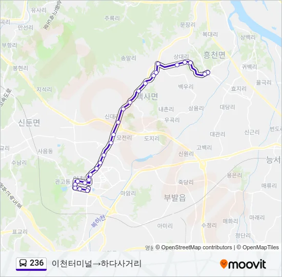 236 Bus Line Map