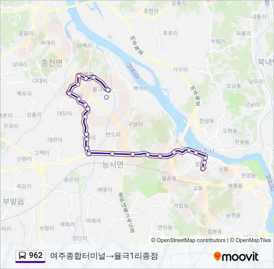 962 Bus Line Map