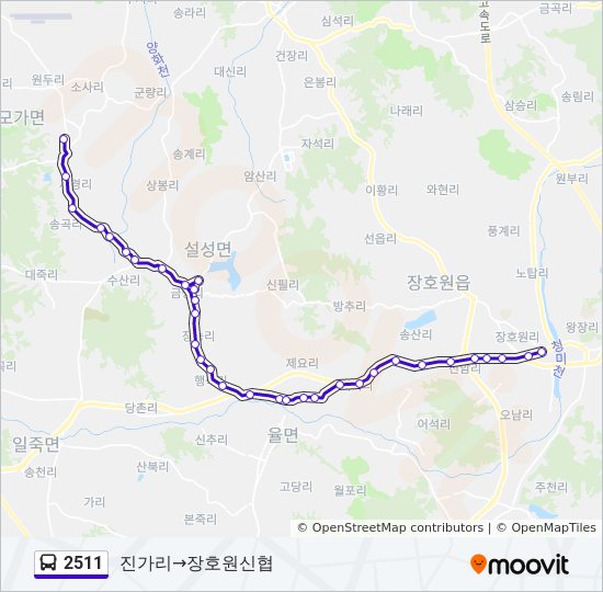 2511 bus Line Map