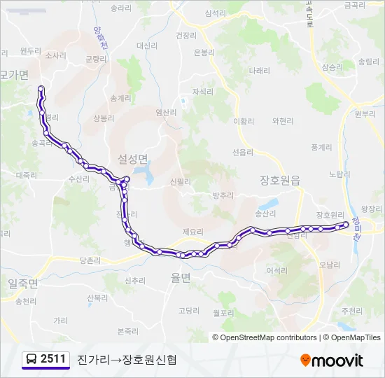 2511 Bus Line Map