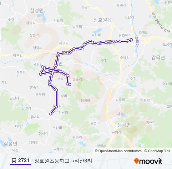 2721 버스 노선 지도
