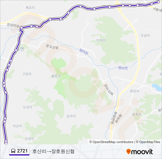 2721 버스 노선 지도
