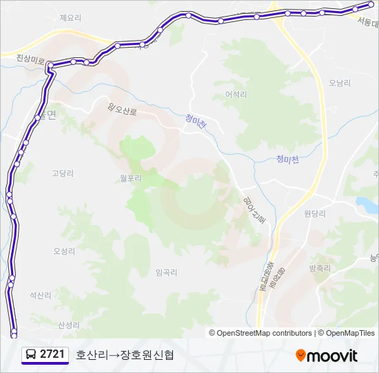 2721 Bus Line Map