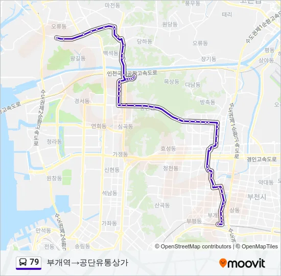 79 Bus Line Map