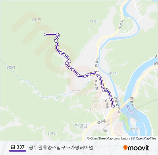 337 Bus Line Map