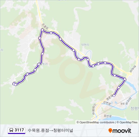 3117 Bus Line Map