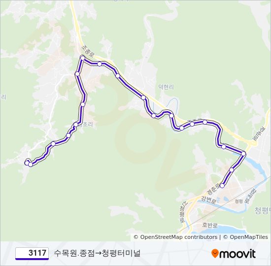 3117 bus Line Map