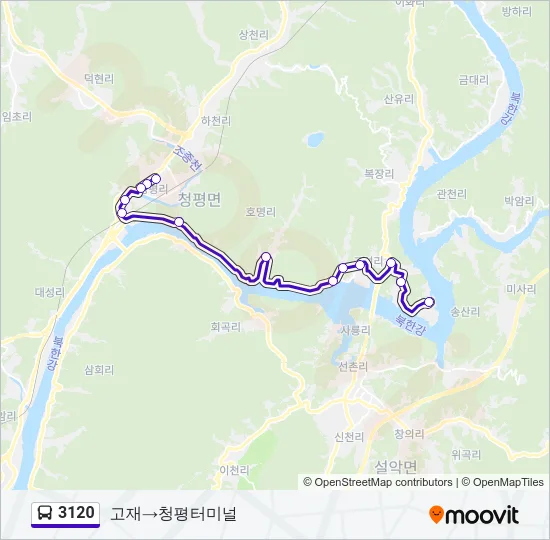 3120 Bus Line Map