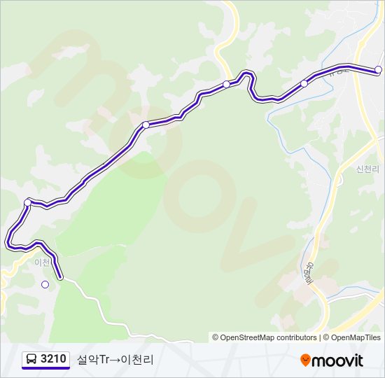 3210 Bus Line Map