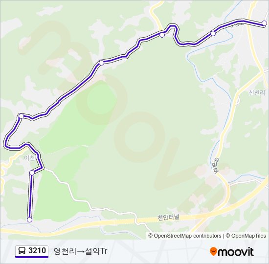 3210 bus Line Map