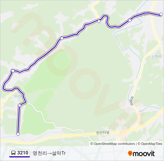 3210 Bus Line Map