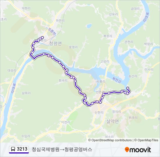 3213 bus Line Map