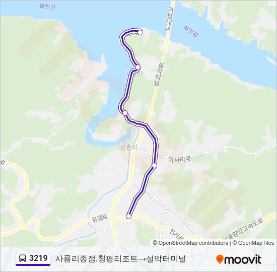 3219 Bus Line Map
