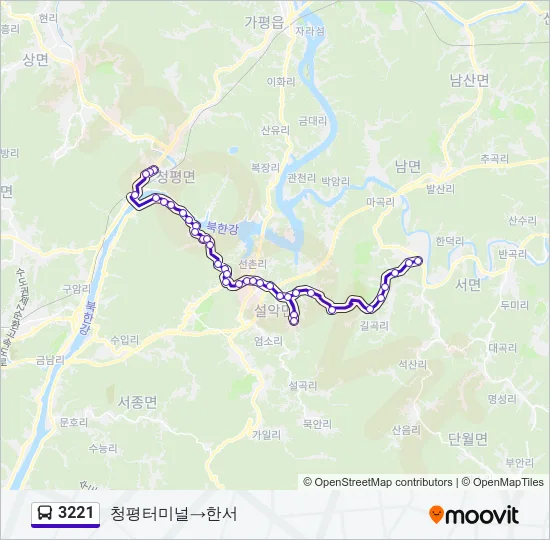 3221 Bus Line Map