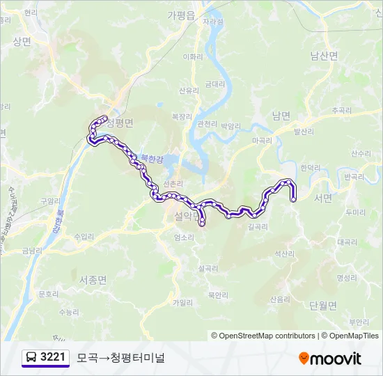 3221 Bus Line Map