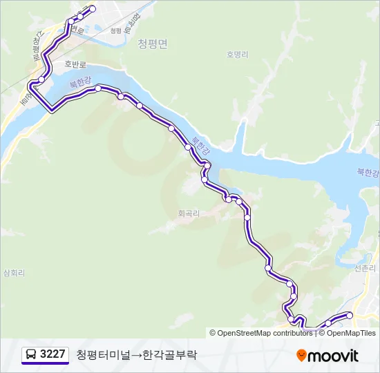 3227 버스 노선 지도