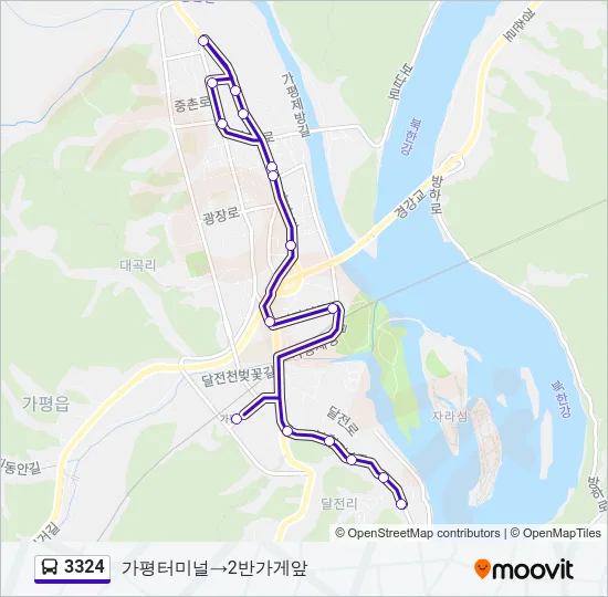 3324 Bus Line Map