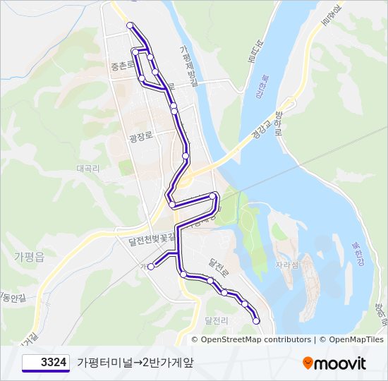 3324 bus Line Map